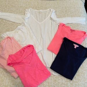 6 Lilly Pulitzer shirts, size Small